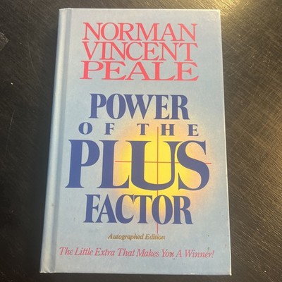Norman Vincent Peale POWER OF THE PLUS FACTOR Signed 1st 1st Edition 1st Printin