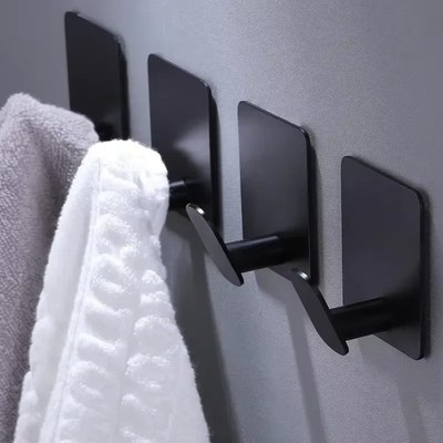 4x Pack Wandklebehaken selbstklebend Handtuchhaken für Bad Küche