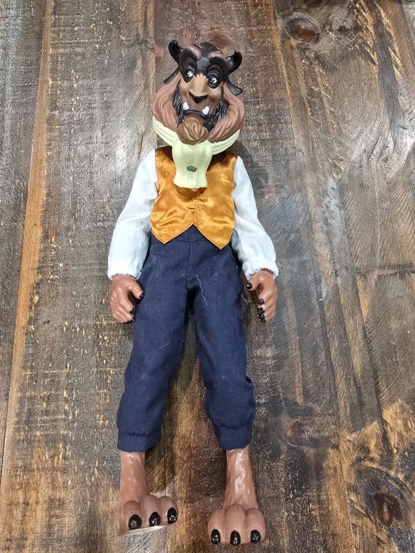 Disney  Beast Doll 12" Beauty and the Beast Vintage Poseable