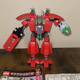 2006 LEGO Exo-Force #7701 Grand Titan Complete. Takishi Mini Fig & Instructions
