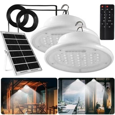 Solar Pendant Light Shed Light Lighting Day and Night Auto Dusk to Dawn Solar...