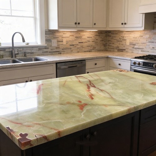 Premium Green Onyx Marble Countertop – Spring & Mother’s Day Deal