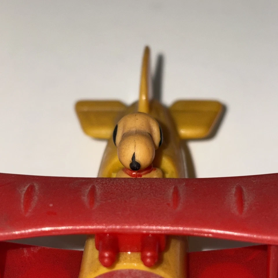 Vintage 1958 thru 1966 Aviva (#C26) Metal Snoopy Airplane Diecast Plastic Wings - Image 3 of 4