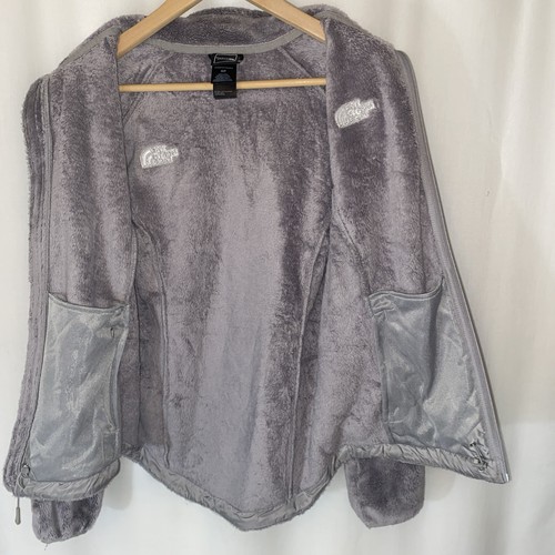 The North Face Osito Jacket Womens Small Mock Neck Grey Fleece Full Zip Outdoor - Picture 15 of 15