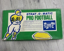 Vtg 1968 STRAT O MATIC Pro Football Board Game, 2