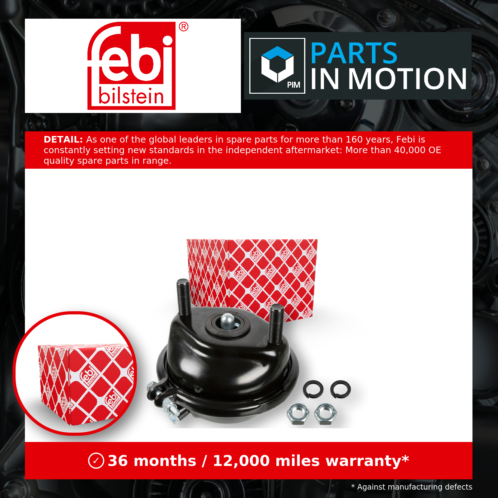 CV Air Brake Chamber 176578 Febi 0544434020 Genuine Top Quality Guaranteed New