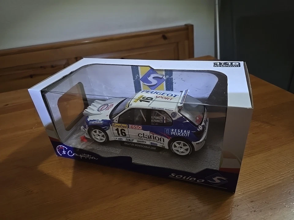 1/18 Solido Peugeot 306 Maxi #16 Panizzi Rallye Monte Carlo 1998 - Immagine 4 di 4