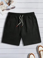 Men Cotton Linen Beach Shorts Gym Fitness Sports Casual Summer Wear Beach Gift