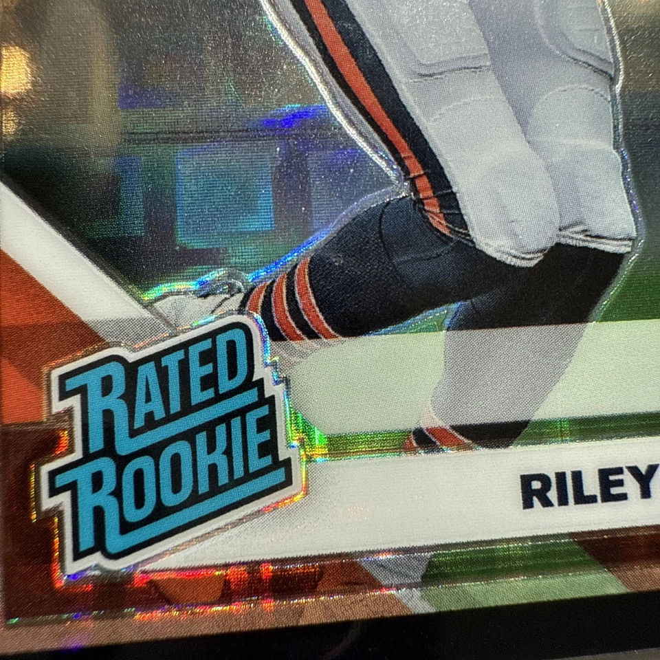 2019 Donruss Optic Riley Ridley Black Pandora Rookie RC /25 Bears #186 - Image 4 of 4