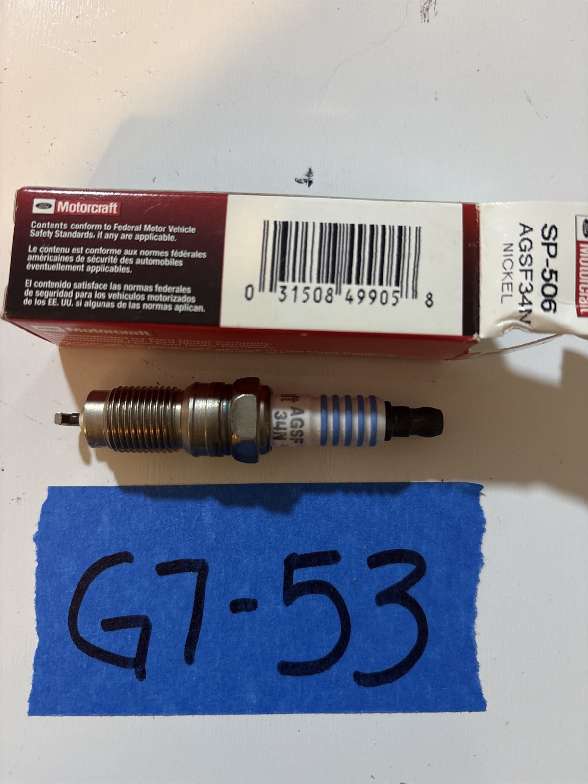 Genuine Motorcraft SP-506 Spark Plug AGSF34N