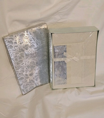 #ad NIB Vintage Royal Stationary Set Arborea Aqua Club Printed In USA $19.95