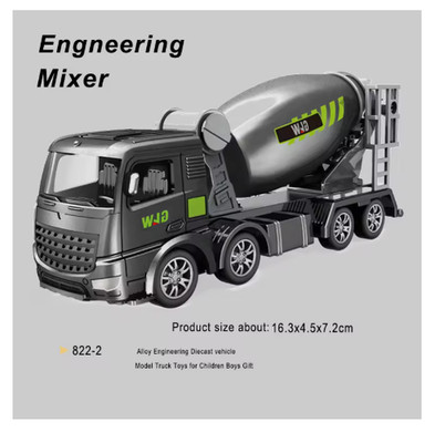 1:55 Diecast Engineering Truck Set Excavator Crane Toy