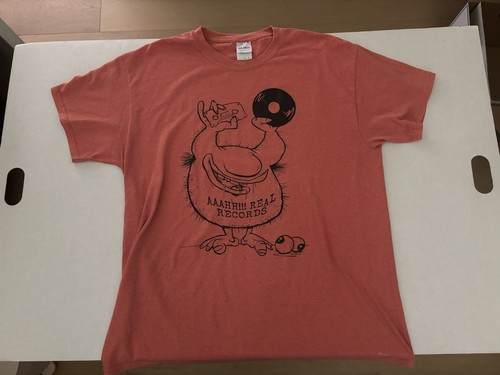 Rare HTF Aaahh!! Real Records Aaahh Real Monsters Krumm Size Large Orange TShirt