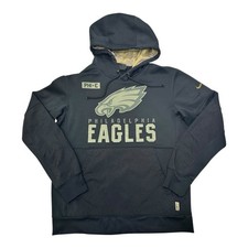 Phila. Eagles Salute to Service Hoodie Black NFL Sideline Pullover 2020 Size M
