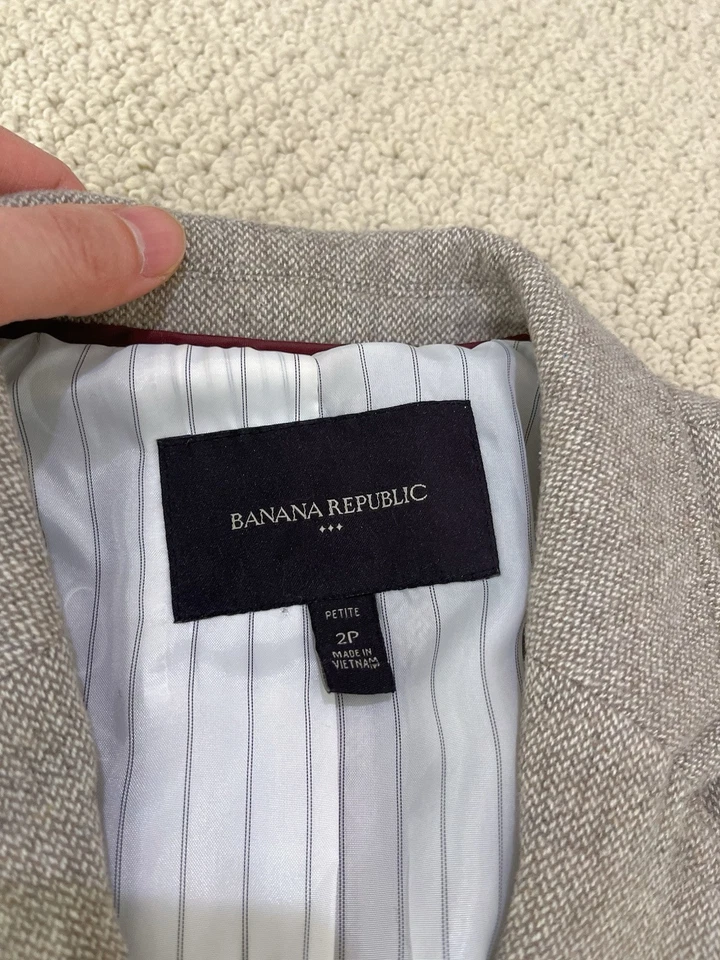 blazer banana republic mujer mezcla lana talla 2p Foto 4 de 4