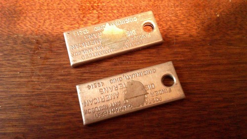 2 Vintage DAV Disabled Veterans Miniature License Plate Key Chain Tags New York - Picture 2 of 2