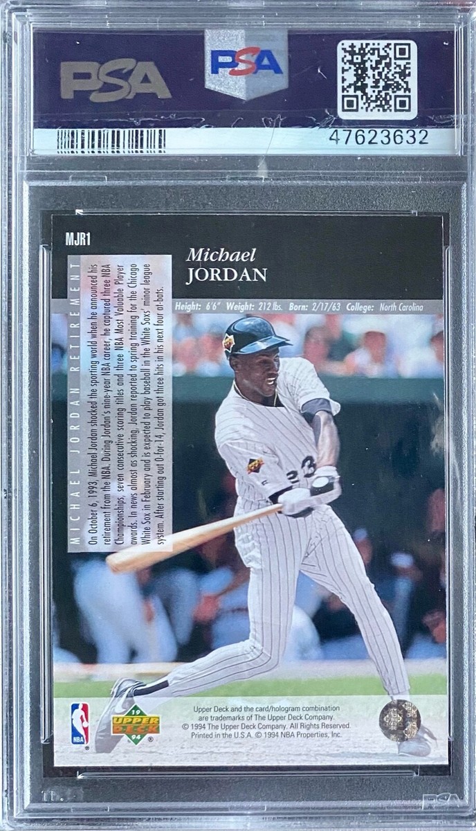 Michael Jordan 1993 Upper Deck SE Retirement MJR1 PSA 9 MINT