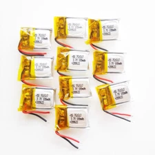 10 X 3.7V 20C 100mAh Rechargeable Battery For CX-10 CX12 JJ810 JJ820 V646 751517