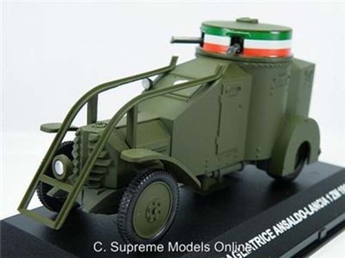 ANSALDO LANCIA 1 ZM MODEL TANK 1:43 SCALE POLICE ITALIAN MILITARY ARMY GREEN K - Picture 2 of 5