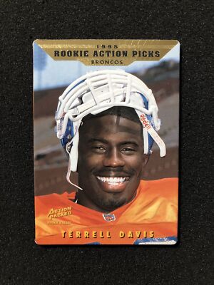 1995 Action Packed TERRELL DAVIS #92 Rookie STARS ACTION PICKS * NFL CARD