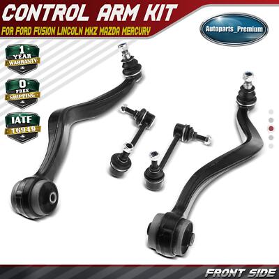 4x Front Control Arm Sway Bar Link for Ford Fusion Lincoln MKZ Mazda 6 Mercury