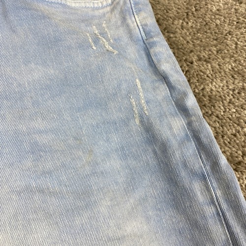 &Denim by H&M Capri Jeans Youth Girls Size 14 Blue Mid Rise Distressed Acid Wash - Picture 5 of 12