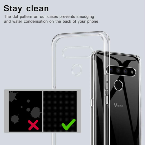 2PCS Coque Silicone Souple Armure Protecteur pour LG V30 V30s V40 V50 V50S V60 - Photo 3 sur 8