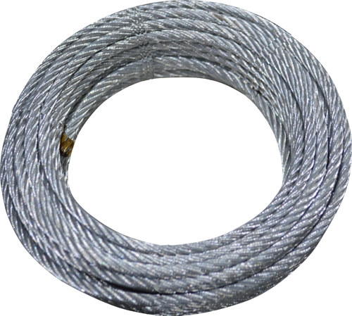 FUNE CAVO ACCIAIO 5 MM --10 MT-- 750 KG CARICO ROTTURA ZINCATA