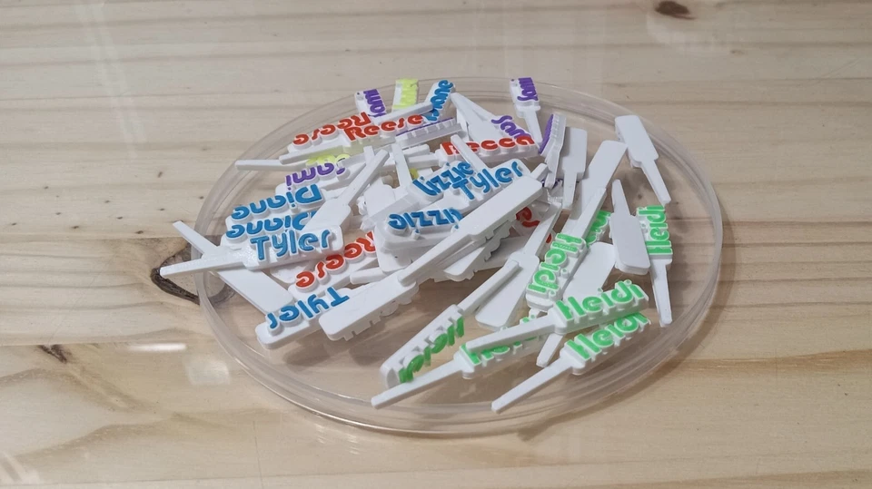 Custom Cribbage Pegs Your Name and 8 Color Choices. Set of 3. Personalized. - Image 3 of 4