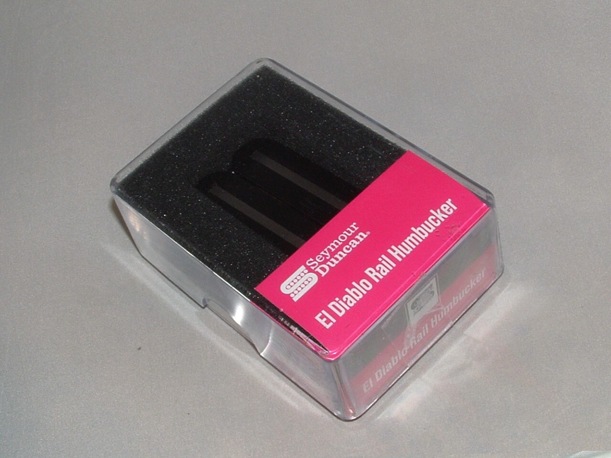Pickup Humbucker Seymour Duncan El Diablo Rail – Ponte – Passivo – Nero – Con Corde Gratis - 2