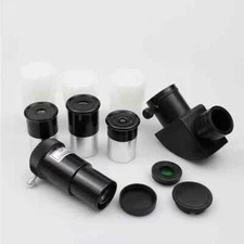 6PCS 0.965 Inch Telescope Accessory Kit Three Eyepieces Diagonal 3x Barlow Lens