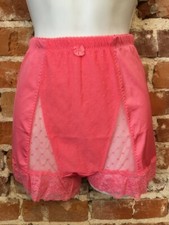 Rhonda Shear Flamingo Pink Mesh Dot Pin-Up Retro High Waist Panties New