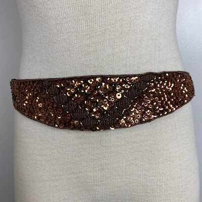Sequin belt Molly Sequin Belt in Burgundy - Joyfolie main image 4