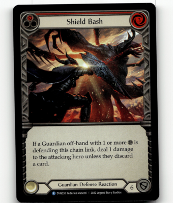 FOIL - Flesh And Blood - Shield Bash (Red) DYN030 - Dynasty | eBay