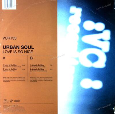 Urban Soul - Love Is So Nice Maxi (VG/VG-) ´