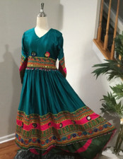 Fancy Hand Made EVENING ABAYA caftan embroider dress jalabiya Gown Afghan Hennah