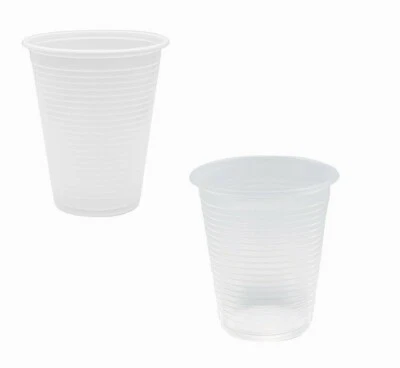 PALUCART [1000 o 3000] Bicchieri di Plastica Bianchi | Trasparenti 200 cc Monouso