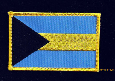 BAHAMA COUNTRY HAT VEST FLAG PATCH SOUVENIR TRIP GIFT TRADE PIN UP BAHAMAIAN WOW