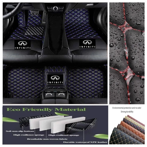 For INFINITI Q50 Q60 Q70 All Models Car Floor Mats Custom Waterproof Carpets - Bild 32 von 47