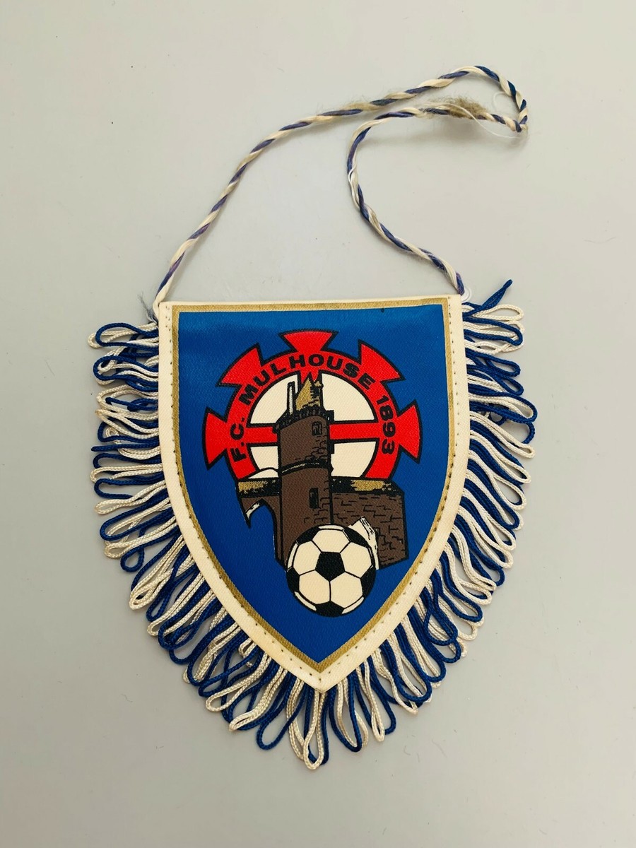 Fanion Vintage FC Mulhouse 93 – Football – Années 90 – Wimpel Banderin