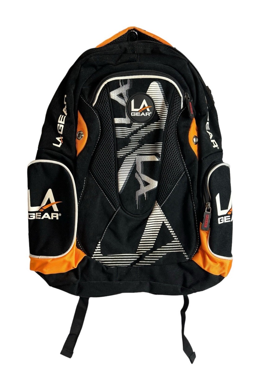 Vintage LA Gear Backpack Orange & Black 90's | eBay