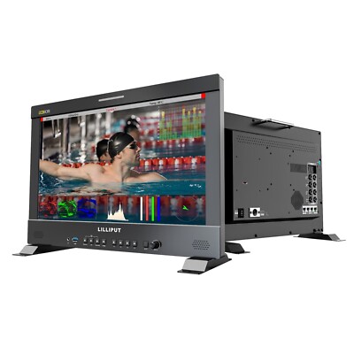 Lilliput Q18-8K 17.3'' 8K 12G-SDI Broadcast Production Studio Monitor Quad View