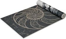 Gaiam 6mm Premium Reversible Printed Yoga Mat Extra Thick Non Slip Exercise NEW
