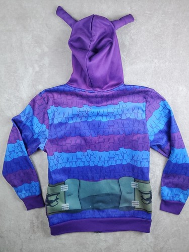 Fortnite Hoodie Youth XL Purple Full Zip Up Party Llama Piñata All Over Print - Picture 18 of 24