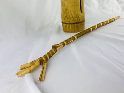 2470❣️ シータル　インド楽器 Jamaican Hand-Carved Hollow Bamboo Tube Zither Primitive