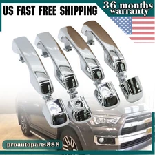 For Toyota 4Runner 2010-2022 Exterior Door Handle Chrome Front Rear Left Right