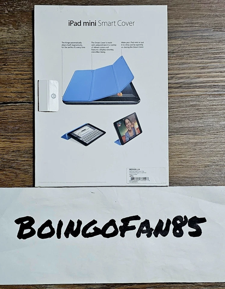 GENUINE Apple Smart Cover for iPad Mini 1/2/3 - MD968LL/A - Pink - ORIGINAL - Image 2 of 2