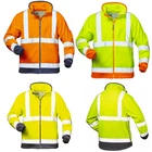 High visibility fleece jacket fleece jacket high visibility jacket work jacket polar fleece