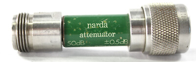 Narda 771-6 RF Precision Fixed Attenuator 6dB DC 0-3GHz Type N Connector Coaxial
