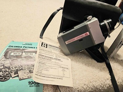 GAF Anscomatic S/82 Super 8 Zoom Handheld Home Movie Video Camera with ...